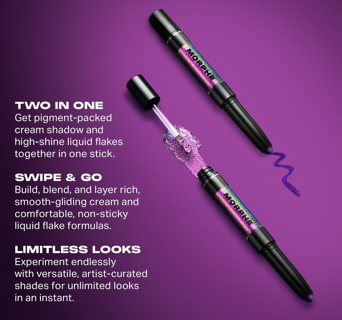 Morphe Mixed Signals Dual-Ended Cream & Liquid Shadow Stick
