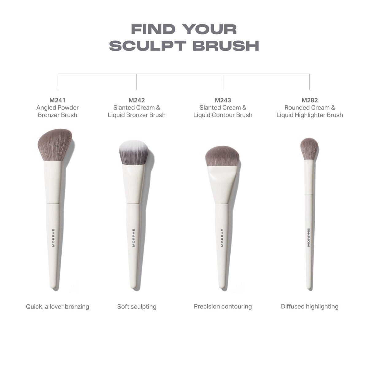 Morphe M241 Angled Powder Bronzer Brush