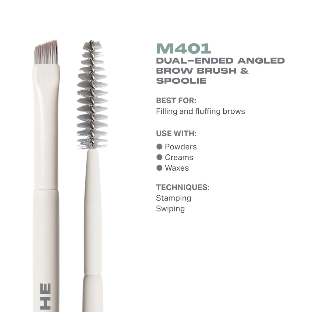 Morphe M401 Dual-Ended Angled Brow Brush & Spoolie