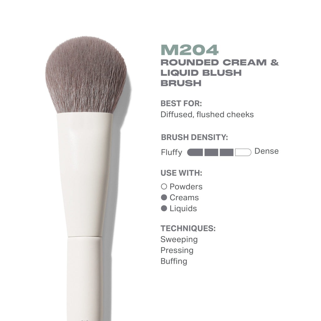Morphe M204 Rounded Cream & Liquid Blush Brush