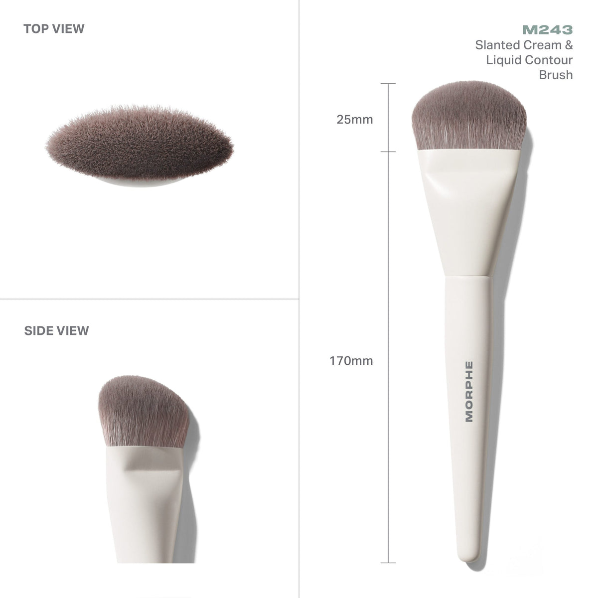 Morphe M243 Slanted Cream & Liquid Contour Brush